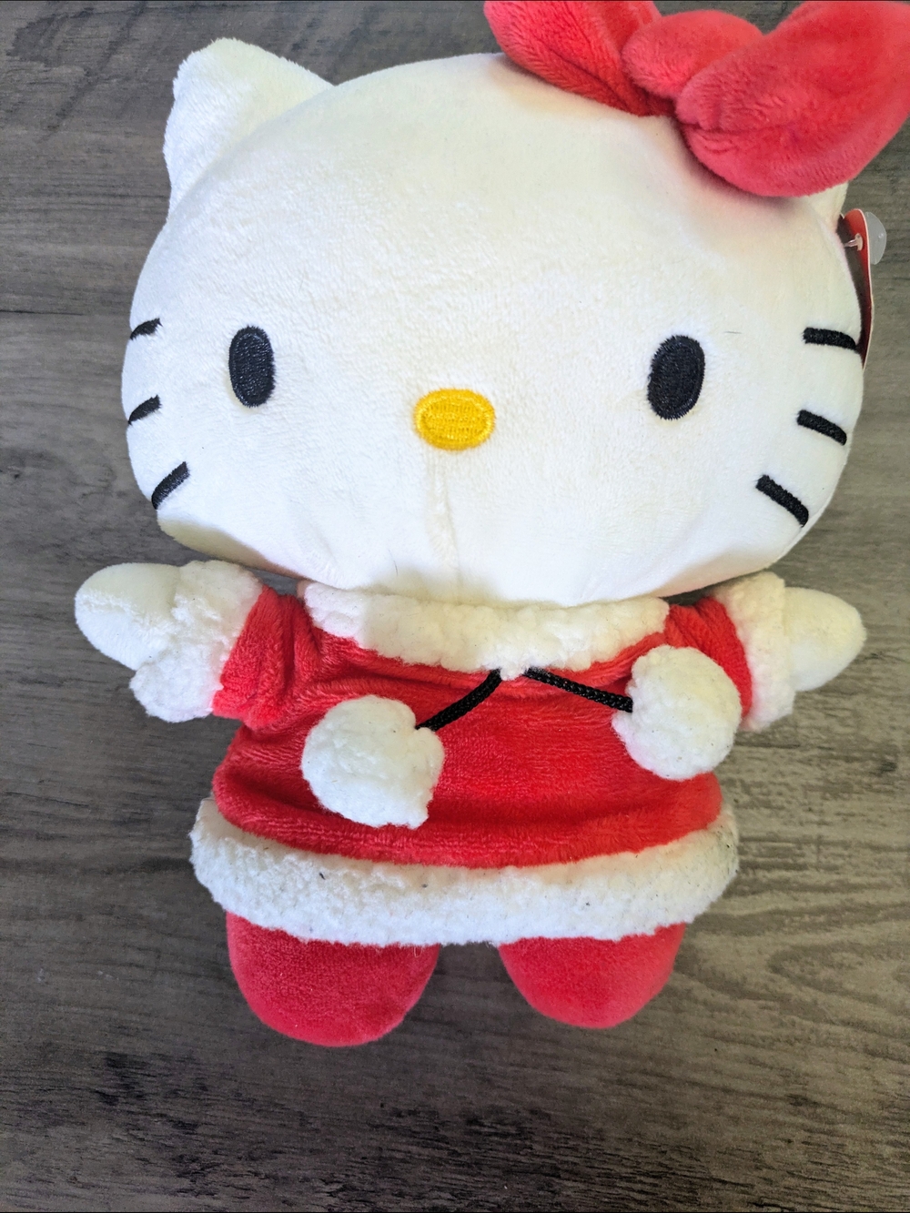 Hello Kitty Red and White Plush with Bow